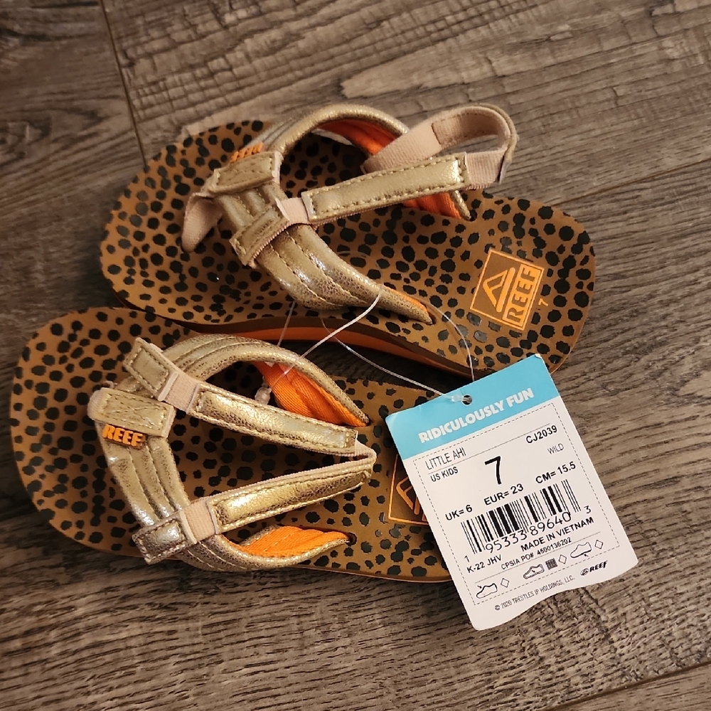 Reef Little Ahi Wild Kids' Sandals Size 7